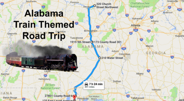 This Dreamy Train-Themed Trip Through Alabama Will Take You On The Journey Of A Lifetime