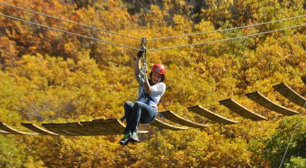 Take A Canopy Tour At Glenwood Canyon In Colorado To See The Fall Colors Like Never Before