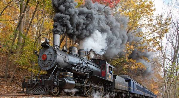 Take This Fall Foliage Train Ride Near Philadelphia For A One-Of-A-Kind Experience