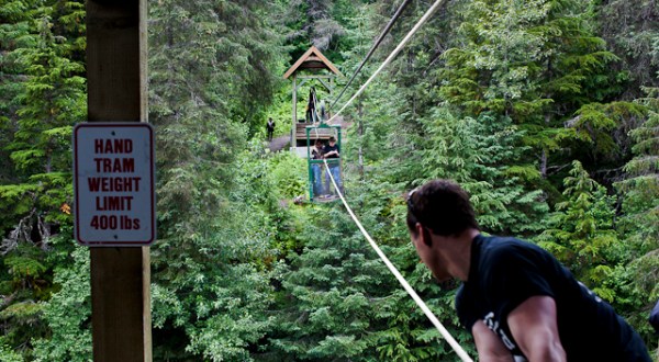 This Unforgettable Trail In Alaska Leads You Across A Hand Tram