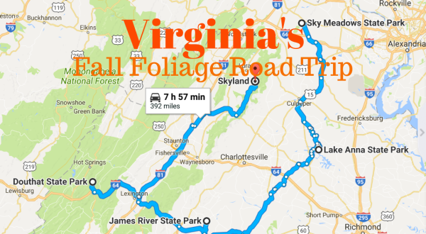 This Dreamy Road Trip Will Take You To The Best Fall Foliage In All Of Virginia
