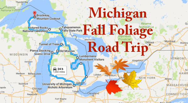 This Dreamy Road Trip Will Take You To The Best Fall Foliage In All Of Michigan