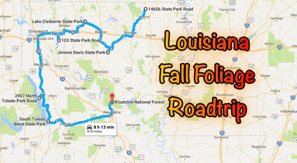This Dreamy Road Trip Will Take You To The Best Fall Foliage In All Of Louisiana