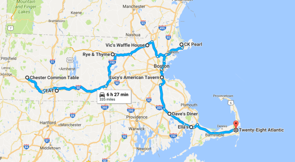 This Epic 3-Day Restaurant Road Trip In Massachusetts Will Satisfy Your Adventurous Stomach
