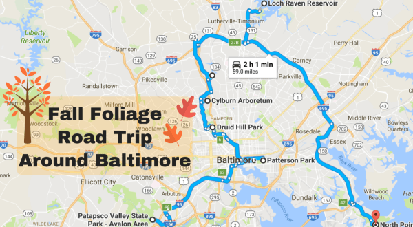 This Dreamy Road Trip Will Take You To The Best Fall Foliage In All Of Baltimore