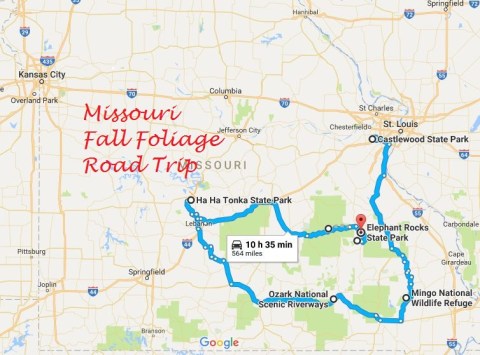 This Dreamy Road Trip Will Take You To The Best Fall Foliage In All Of Missouri