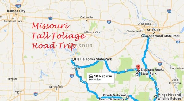 This Dreamy Road Trip Will Take You To The Best Fall Foliage In All Of Missouri