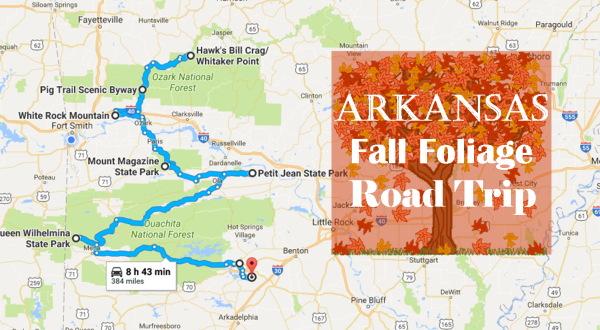 This Dreamy Road Trip Will Take You To The Best Fall Foliage In All Of Arkansas