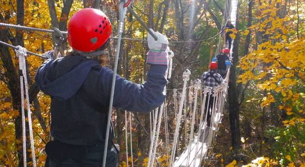Take A Canopy Tour At Lake Geneva In Wisconsin To See The Fall Colors Like Never Before
