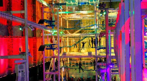 Connecticut’s Largest Indoor Ropes Course Will Bring Out The Adventurer In You