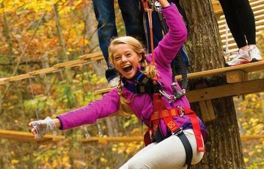 Take A Canopy Tour At The Adventure Park at Storrs In Connecticut To See The Fall Colors Like Never Before