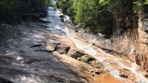 This Underappreciated Hiking Trail In New Hampshire Leads Right To A Waterfall