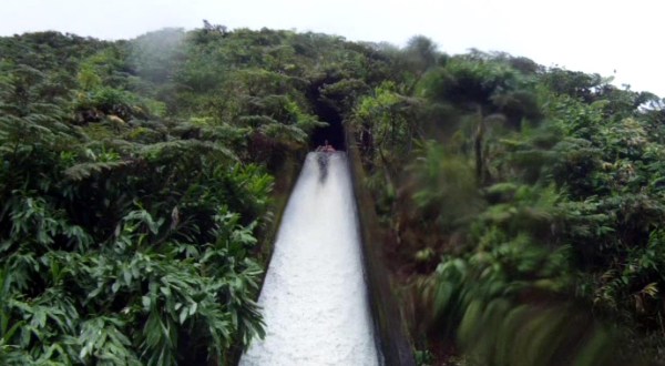There’s An Illegal Waterslide Hiding Deep Within The Hawaii Jungle And It Looks Incredible