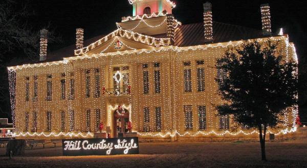 This Small Town Near Austin Becomes a Whimsical Christmas Village Every Year