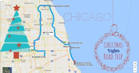 The Christmas Lights Road Trip Around Chicago That's Nothing Short Of Magical