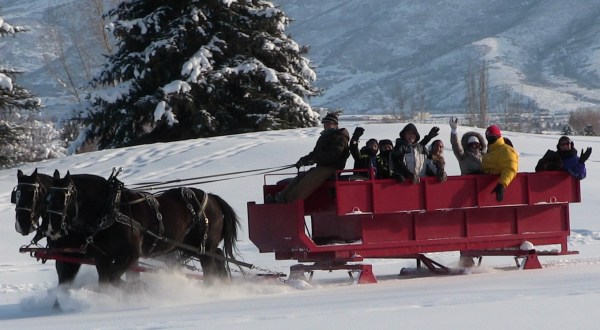 Take This One Of A Kind Sleigh Ride Through Utah’s Winter Wonderland