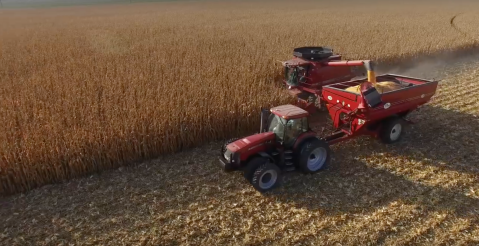 You'll Love This Bird's Eye View of a Nebraska Farm at Harvest Time