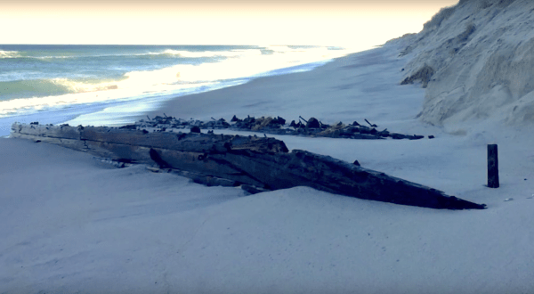 A Shipwreck Has Just Emerged From The Sands Of This Massachusetts Beach