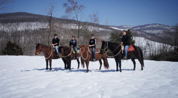 The Winter Horseback Riding Trail In Arkansas That’s Pure Magic