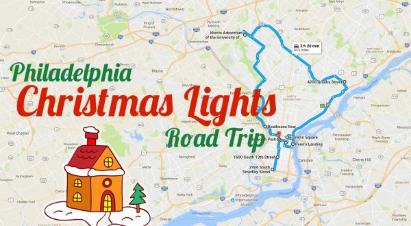 The Christmas Lights Road Trip Around Philadelphia That’s Nothing Short Of Magical