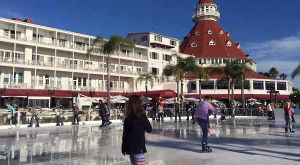 The Magical Place In Southern California Where You Can Ice Skate By The Sea