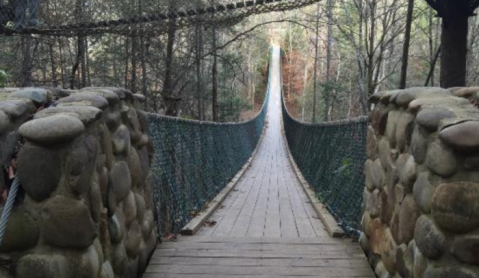 Tennessee is Home to The Longest Swinging Bridge In the Nation