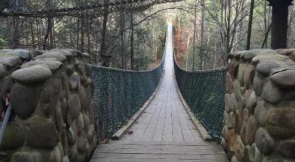 Tennessee is Home to The Longest Swinging Bridge In the Nation