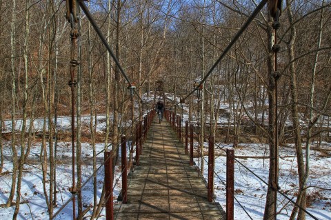 The Terrifying Swinging Bridge Near Baltimore That Will Make Your Stomach Drop