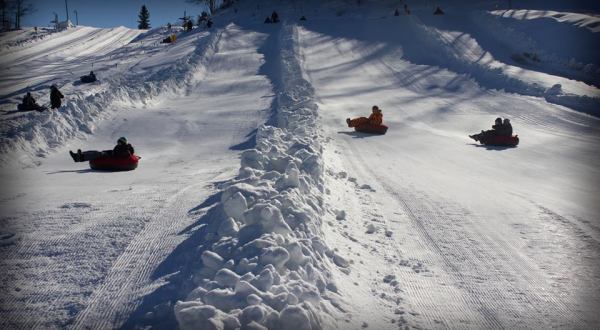 The Epic Snow Tubing Hill In Michigan, Hanson Hills, Is Filled With Winter Thrills