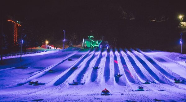 The Epic Snow Tubing Hill In Oregon, Mt. Hood Skibowl, Is Filled With Winter Thrills