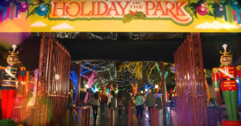 The Massachusetts Amusement Park That Transforms Into A Winter Wonderland Every Year