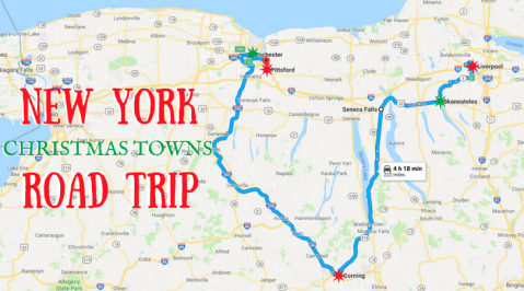 The Magical Road Trip Will Take You Through New York’s Most Charming Christmas Towns