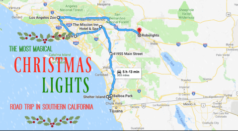The Christmas Lights Road Trip Through Southern California That's Nothing Short Of Magical