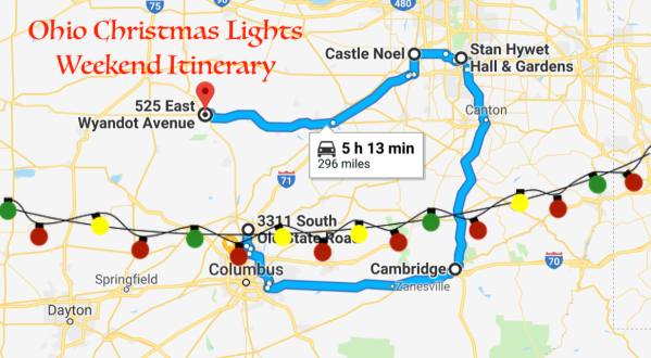 Here’s The Perfect Weekend Itinerary If You Love Seeing Ohio’s Magical Christmas Lights