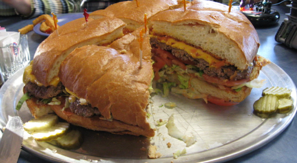 The Enormous Cheeseburger That’s Nearly As Big As Alaska