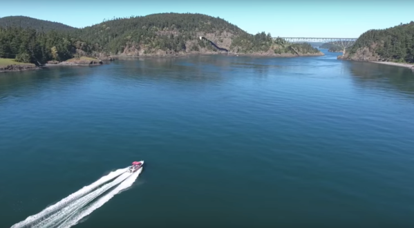 A Drone Flew Over Deception Pass State Park In Washington And Captured Mesmerizing Footage