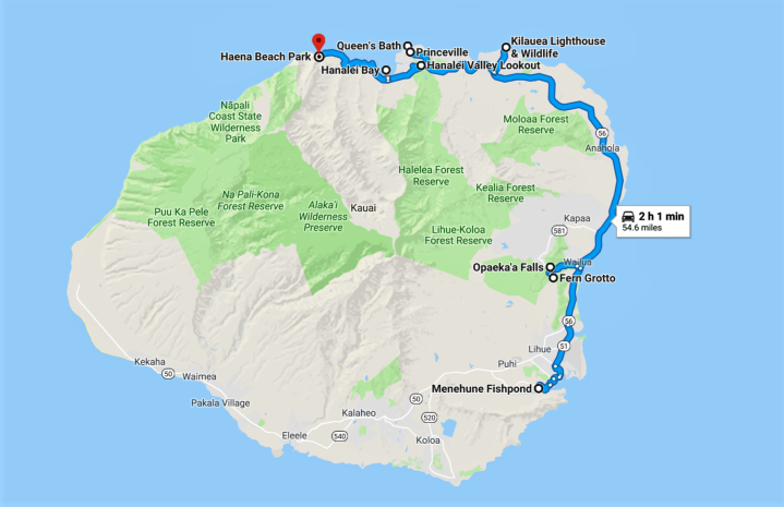 road trips in kauai