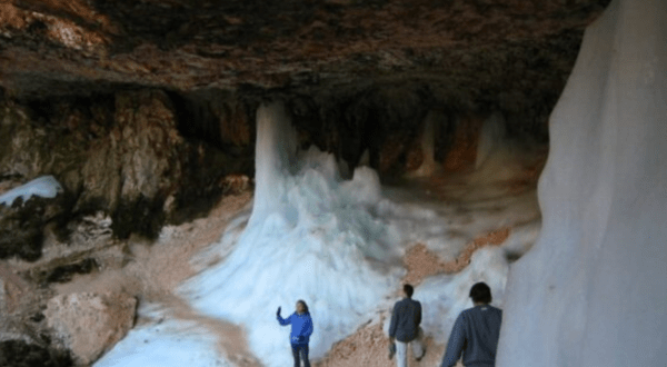 A Trip Inside Utah’s Frozen Cave Is Positively Surreal