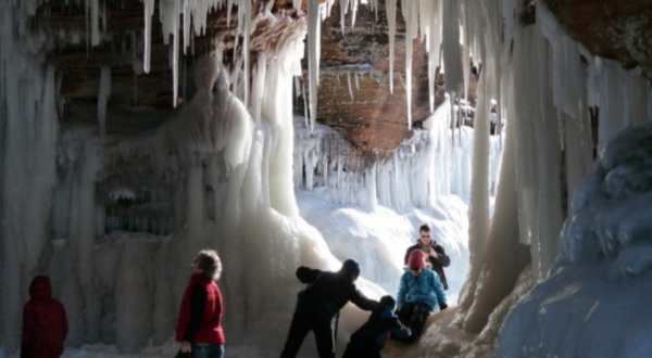 A Trip Inside Wisconsin’s Frozen Caves Is Positively Surreal