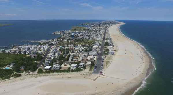 A Drone Flew Over Long Beach Island In New Jersey And Captured Mesmerizing Footage