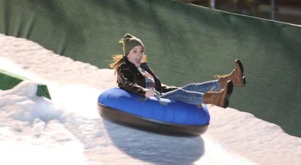 The Epic Snow Tubing Hill In Oklahoma At LifeShare WinterFest Is Filled With Winter Thrills