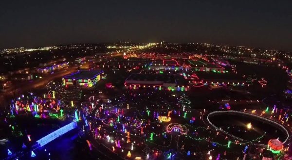 This Bird’s Eye View Of Oklahoma’s Christmas Lights Will Leave You In Awe