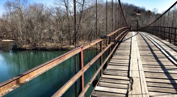 The Stomach-Dropping Suspended Bridge Walk You Can Only Find In Missouri