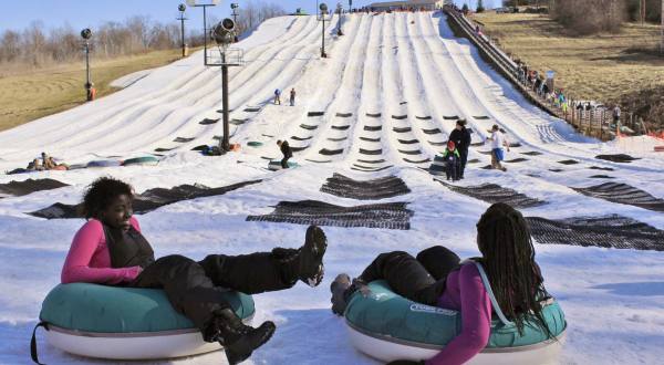 The Epic Snow Tubing Hill In Indiana, Paoli Peaks, Is Filled With Winter Thrills