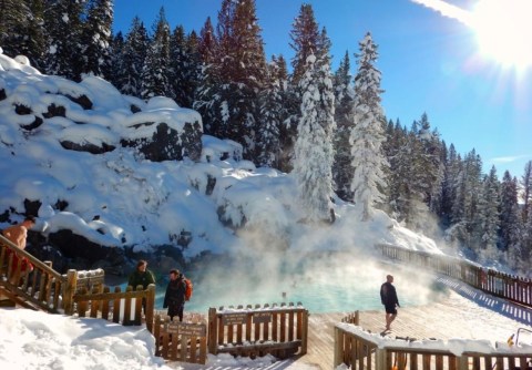 Wyoming's Naturally Heated Outdoor Pool Is All You Need This Winter