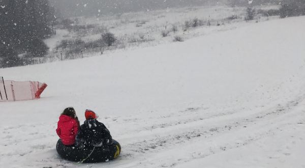 The Epic Snow Tubing Hill In Illinois, Goodenow Grove Nature Preserve Is Filled With Winter Thrills