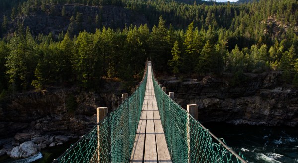 The Stomach-Dropping Suspended Bridge Walk You Can Only Find In Montana