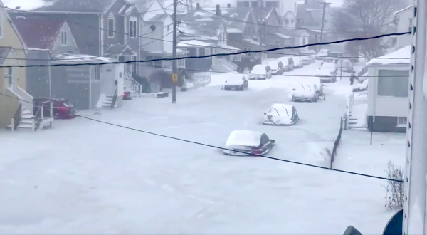 A Frozen Sea Has Washed Over Massachusetts’ Streets And The Video Is Surreal