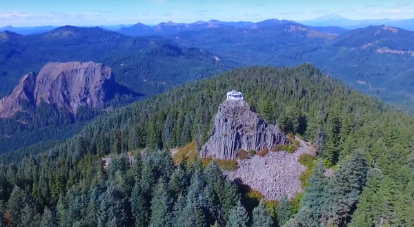 The Drone Footage Captured From This Oregon Fire Lookout Is Downright Astounding
