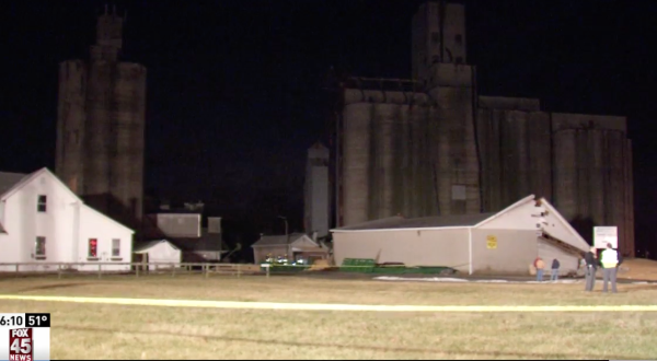 This Massive Corn Spill From A Silo Collapse Is So Perfectly Ohio